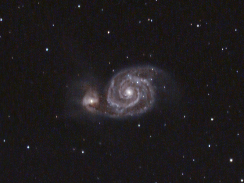 La galassia M51 nei Cani da Caccia