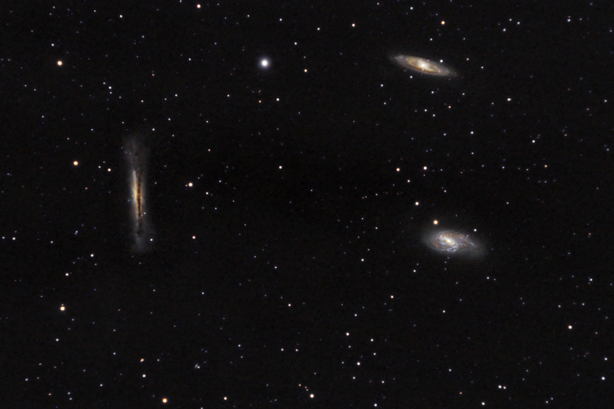 Il Tripletto (M65, M66 e NGC 3628) nel Leone