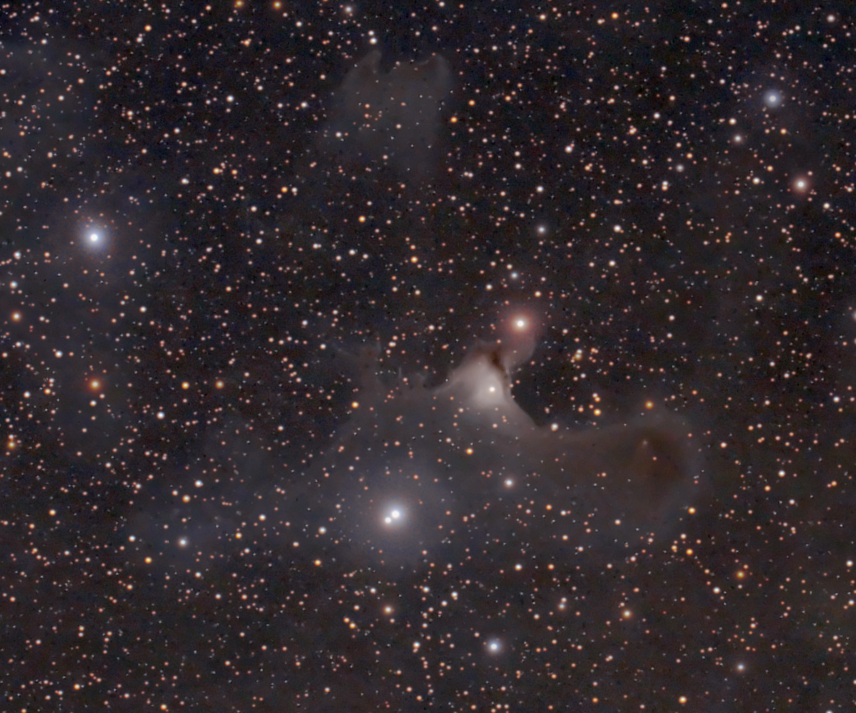La nebulosa Sh2-136 (Vdb 141) in Cefeo