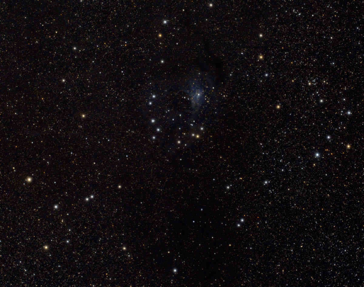 La nebulosa Vdb 4 in Cassiopeia e l'ammasso NGC 225