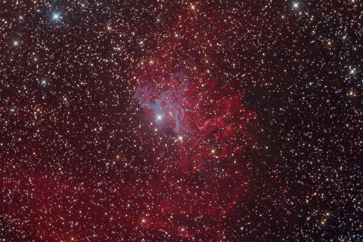 La nebulosa IC405 in <Auriga