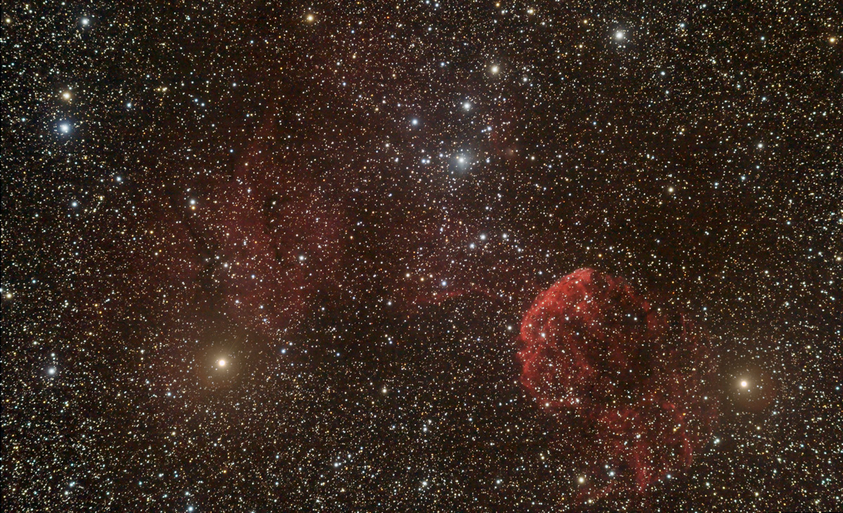La nebulosa IC443 nei Gemelli