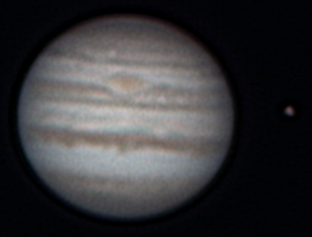 Giove e Io il 16 marzo 2004 - 21:59 TU - Vesta Pro 500 su 877 frames
