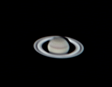 Saturno il 28/03/2004 - (media di 750 frames su 2203 con Vesta Pro) - C9 1/4 + barlow 2x