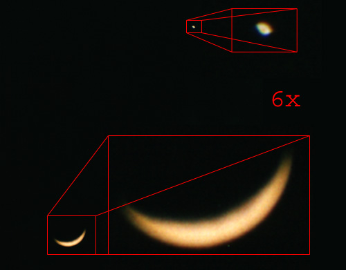 Congiunzione della Luna e di Venere del 24/03/2004 - Fuji Superia