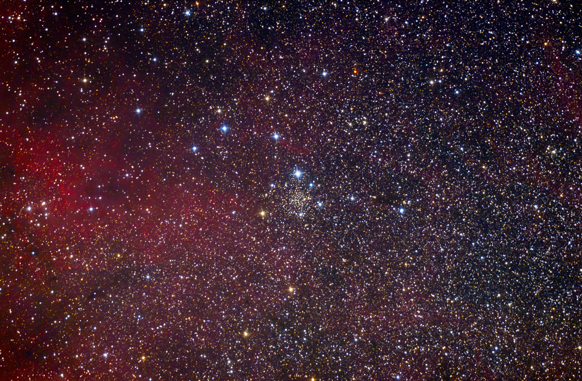 L'ammasso IC 1311 e le nebulose circostanti nel Cigno