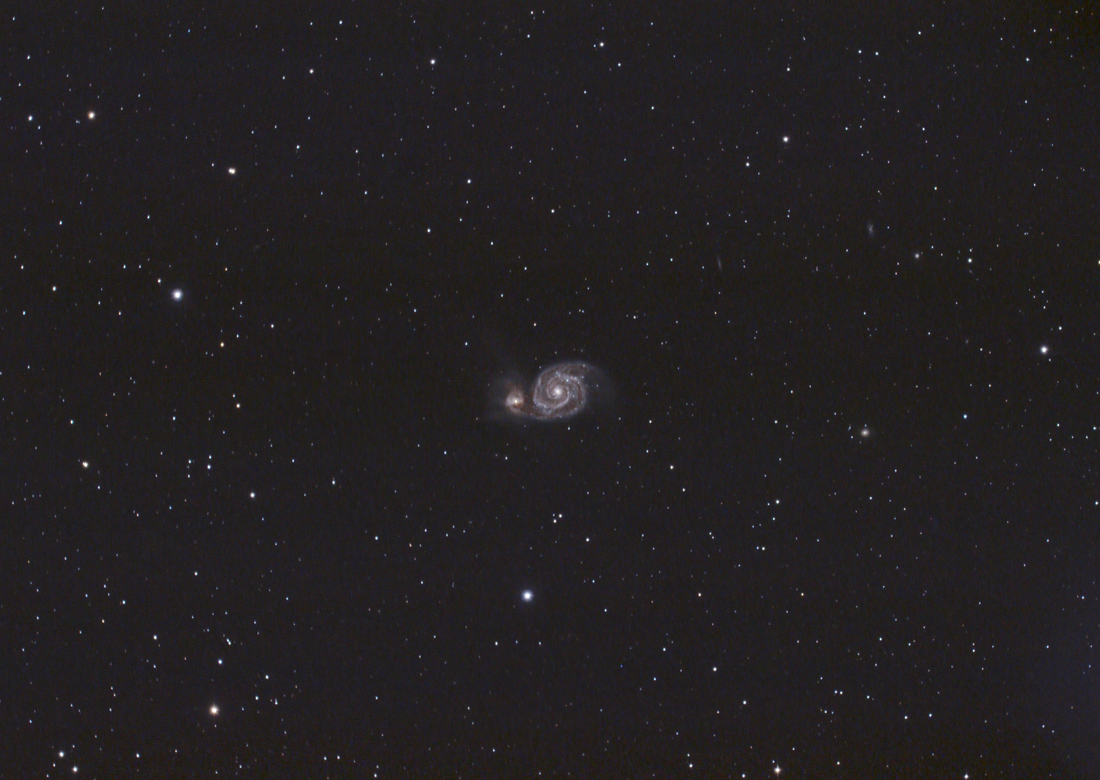 La galassia M51 nei Cani da Caccia