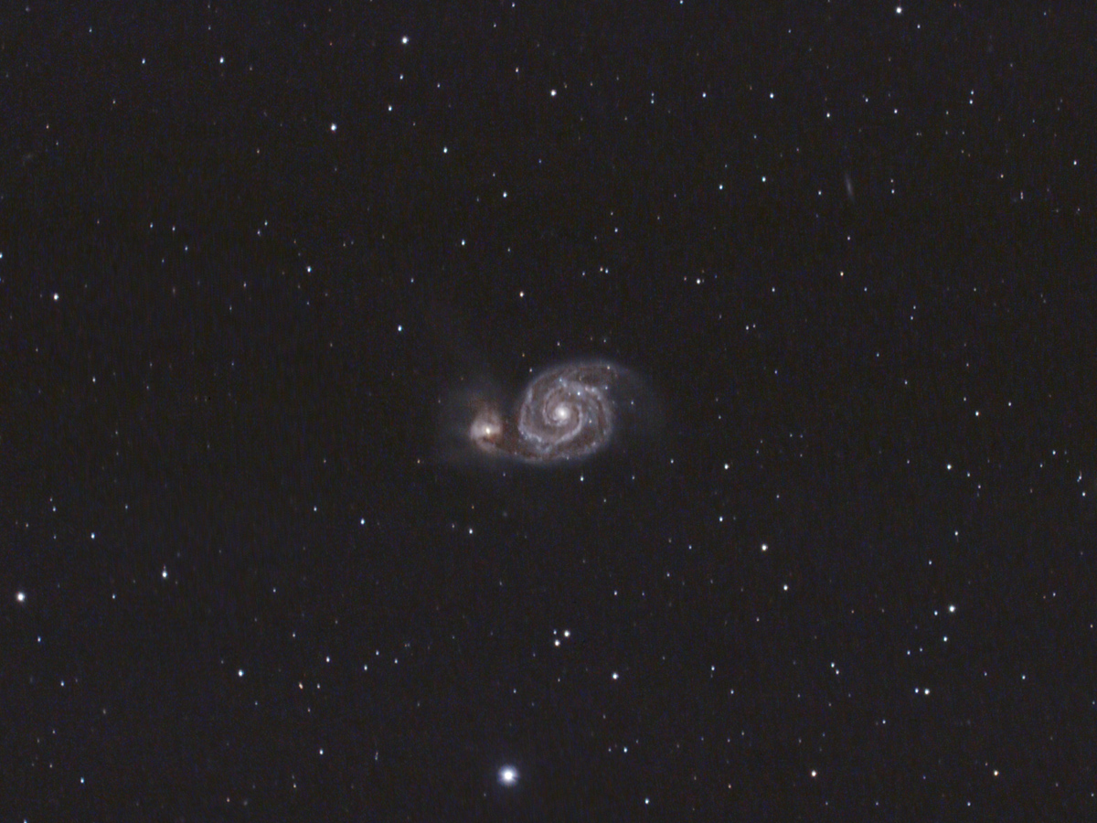 La galassia M51 nei Cani da Caccia