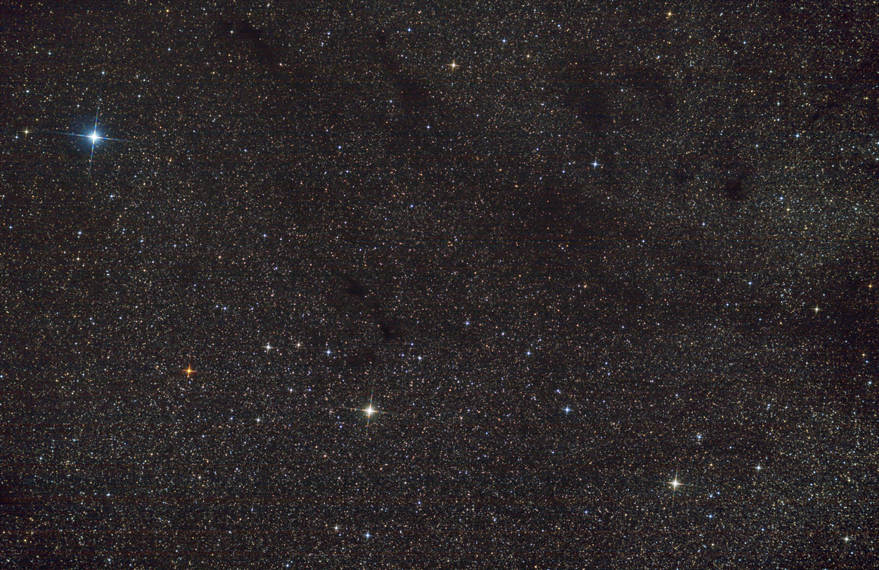 Nebulose oscure presso Delta Aquilae