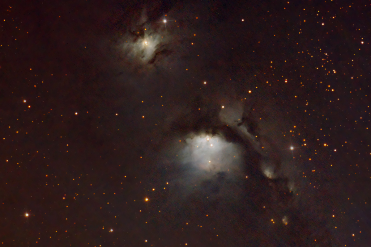 La Nebulosa M78 in Orione con altre zone nebulari prossime