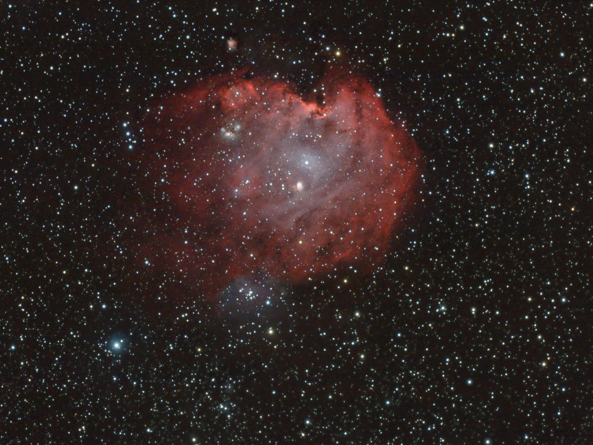 La nebulosa NGC 2174 in Orione (Nebulosa Scimmia)